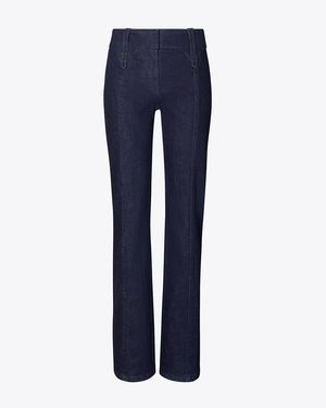 Tory Burch Slim Leg Jean - Blue