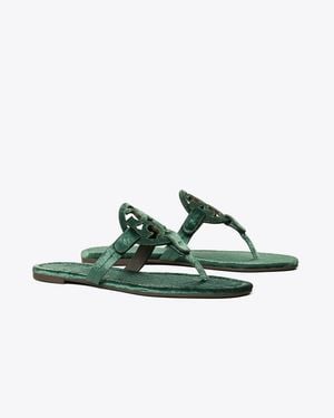 Tory Burch Miller Velvet Sandal - Green