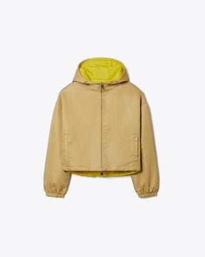 Tory Burch Reversible Cropped Nylon Jacket - Yellow