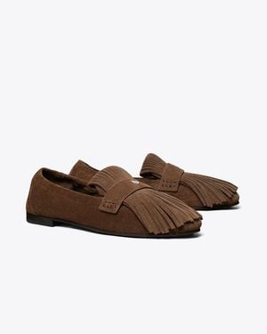 Tory Burch Ballet Fringe Loafer - Brown