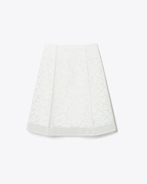 Tory Burch Corded Lace Skirt - White