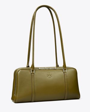 Tory Burch Small Marshmallow Satchel, One Size - Green