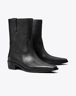Tory Burch City Western Ankle Boot - Black
