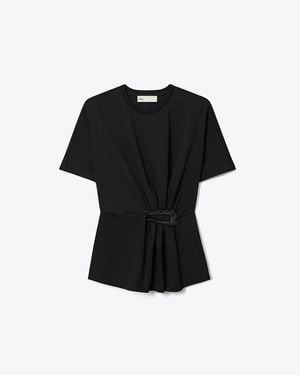 Tory Burch Cotton T-Shirt - Black
