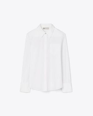 Tory Burch Bunny Knot Poplin Shirt - White