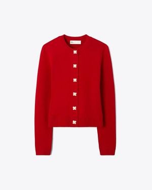 Tory Burch Cashmere Cardigan - Red