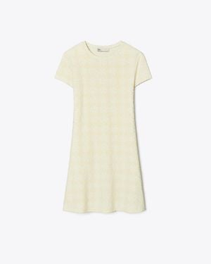 Tory Burch Terry Cotton-Blend Dress - Natural