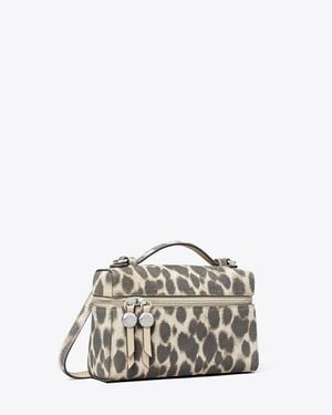 Tory Burch Slim Romy Suede Top Handle, One Size - Grey