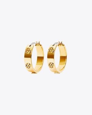 Tory Burch Miller Goldtone Hoop Earrings - Metallic