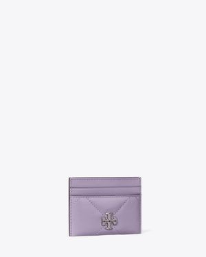 Tory Burch Kira Diamond Quilt Card Case - Purple