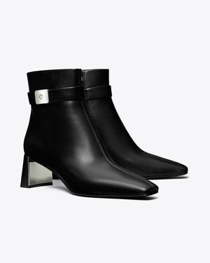 Tory Burch Georgia Heeled Ankle Boot - Black