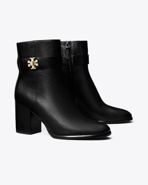 Tory Burch Turnlock Heeled Ankle Boot - Black