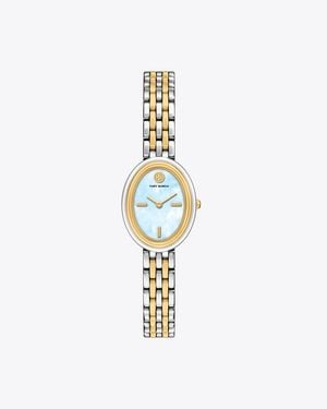 Tory Burch Oval Watch - Metallic