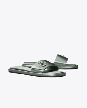 Tory Burch Turnlock Slide - Green