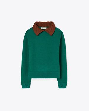 Tory Burch Wool Jumper - Green