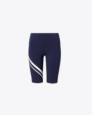 Tory Burch Chevron Bike Short - Blue