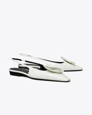 Tory Burch Patos Slingback - White