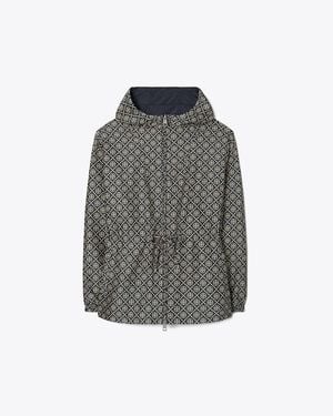 Tory Burch T Monogram Jacquard Anorak - Grey