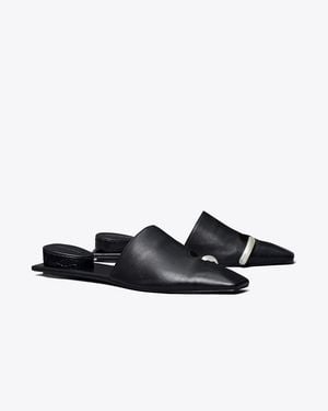 Tory Burch Pierced Mule - Black