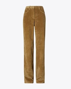 Tory Burch Buddy Corduroy Pant - Natural