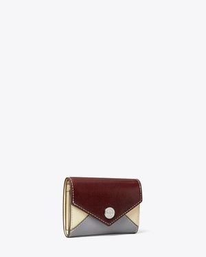 Tory Burch Small Leather Envelope Wallet - Brown