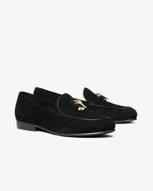 Tory Burch Lock Smoking Slipper - Black