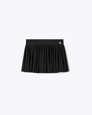 Tory Burch Flounce Jersey Tennis Skirt - Black