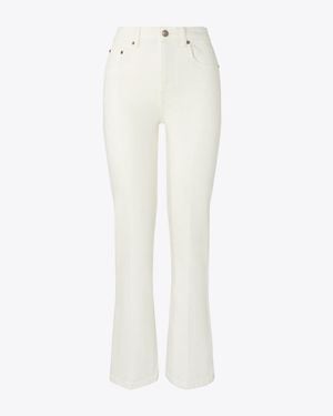 Tory Burch Cropped Flare Jean - White