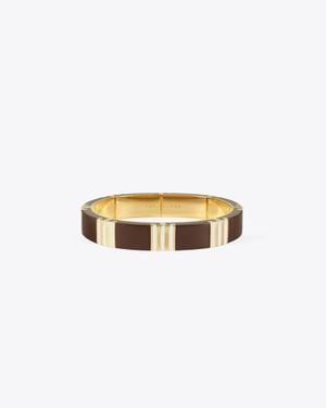 Tory Burch T Stripe Bangle - Metallic