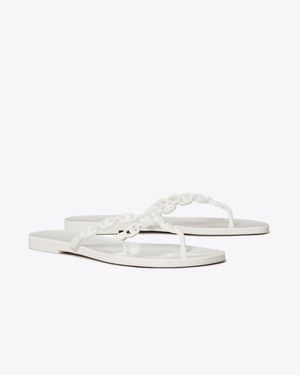 Tory Burch Gemini Link Jelly Flip-Flop - White