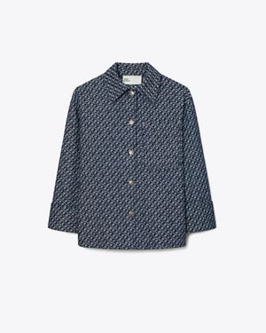 Tory Burch Denim Barn Jacket - Blue