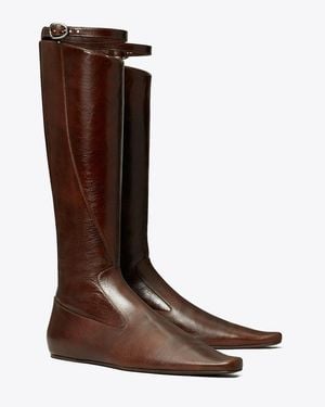 Tory Burch Twisted Riding Boot - Brown