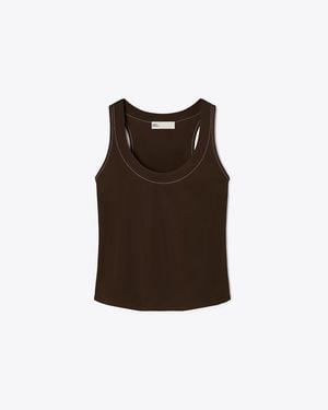 Tory Burch Jersey Tank Top - Brown
