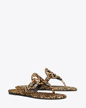 Tory Burch Miller Printed Calf Hair Sandal - Brown