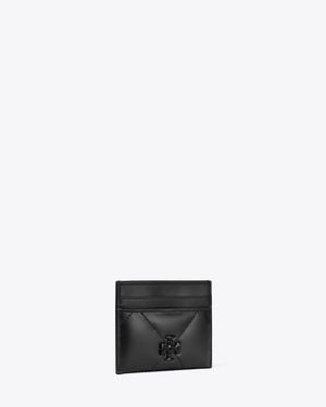 Tory Burch Kira Diamond Quilt Card Case - Gray