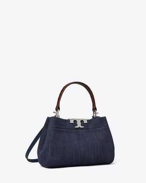 Tory Burch Mini Eleanor Denim Satchel - Blue