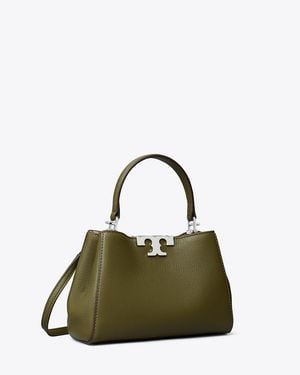 Tory Burch Mini Eleanor Soft Satchel, One Size - Green