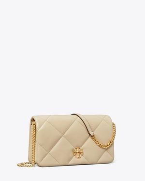 Tory Burch Kira Diamond Quilt Crossbody, One Size - Natural