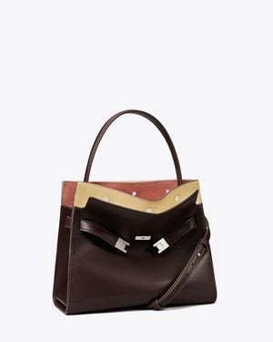 Tory Burch Small Lee Radziwill Double Bag - Black