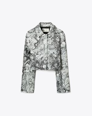 Tory Burch Printed Viscose Blazer - Multicolour