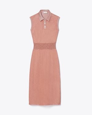 Tory Burch Polo Mesh Dress - Pink