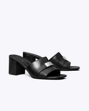 Tory Burch Leelee Heeled Mule - Black
