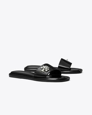 Tory Burch Turnlock Slide - Black