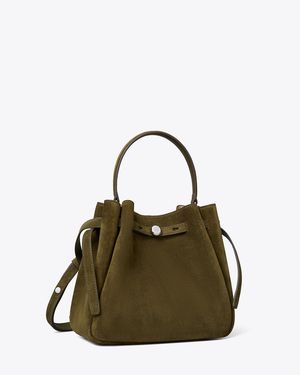 Tory Burch Romy Suede Bucket Bag - Green