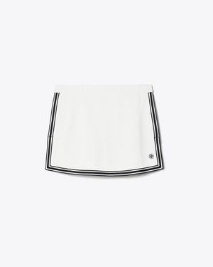 Tory Burch Tech Piqué Tennis Skirt - White