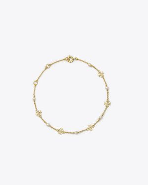 Tory Burch Moondance Pearl Bracelet - Metallic