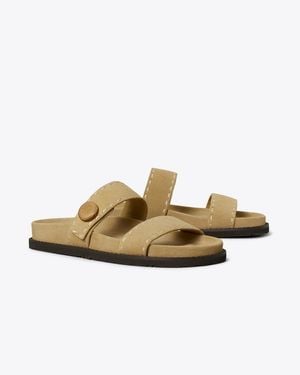 Tory Burch Romy Burch Slide - Metallic