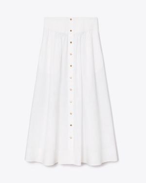 Tory Burch Poplin Skirt - White