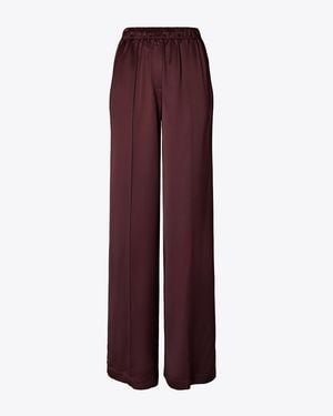 Tory Burch Viscose Pant - Purple