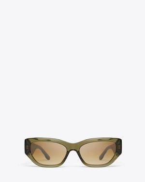 Tory Burch Kira Cat-Eye Sunglasses - Green
